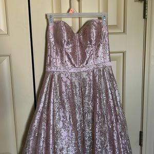 Pink and gold ballgown